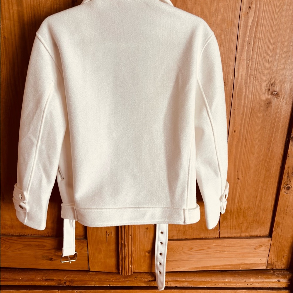 Private Label Cream Leather Jacket - image 3